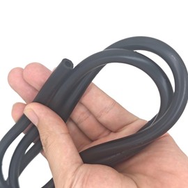 3FT 0.27" OD 0.16" ID Conductive Rubber Tube Hose Silicone Tubing 6x4mm Industrial Rubber Tubing No Static Electricity 1 meter