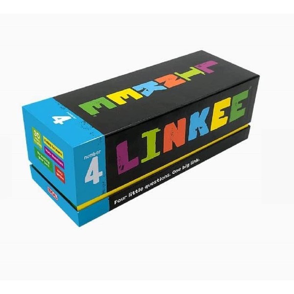 IDEAL | LINKEE trivia game: Four little questions, with one big link! | Family Games | For 2-30 Players | Ages 12+