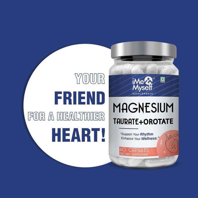 iMeMyself Magnesium Taurate & Orotate Capsules | 60 Veg Capsules