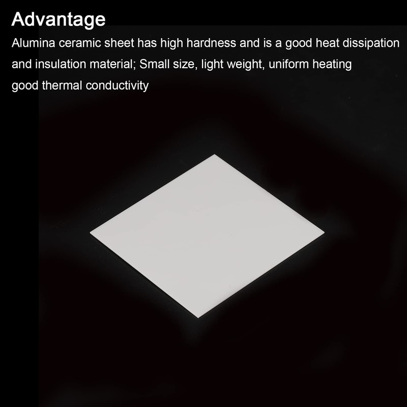 PATIKIL Aluminium Oxide Ceramic Sheet Square Cooling Pad Insulation Sheet