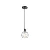 Athens Deco Swirl - 1 Light Mini Pendant in Industrial