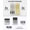 Nicpro Gold Art Mechanical Pencil Set, Metal Drafting Pencil 0.5,