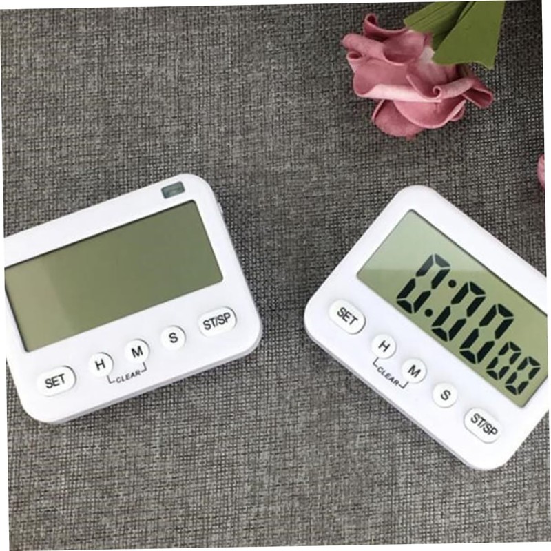 COLLBATH LED Display Kitchen Timer with Vibration Alarm Large Screen