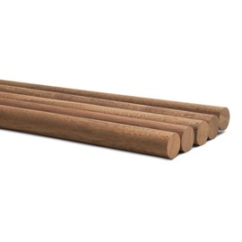 Walnut Wooden Dowel Rod 5/8 inch x 36 Pack of 10 Wooden Craft Sticks for Crafting and Woodworking, by Woodpeckers