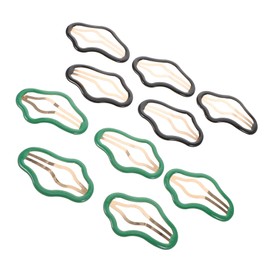 WOONEKY 10pcs Cloud Shaped Snap Clips for Girls Decorative Hair Barrettes Secure Grip Metal Hairgrip Set for Women
