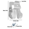 OTOTEC Pack of 20 Stainless Steel Belt Clip Replacement Part