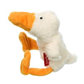 SIGIKID 42594 Mini Duck Cuddly Gadgets Girls and Boys Baby Toy Recommended from Birth White/Yellow