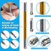 Microblading Pens 3 Piece Golden Dual Purpose Light Manual Tattoo