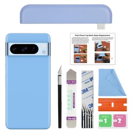 GREEN FUSION for Pixel 8 Pro Top Back Glass Replacement, Back Upper Glass Repair Kit for Pixel 8 Pro, Includes Toolkit, Instruction, Bay