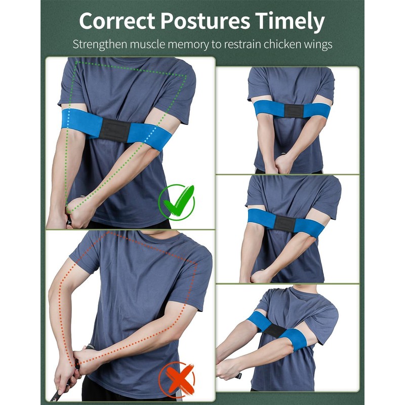 Golf Swing Arm Band Golfs Swing Training Aid Elastic Swing