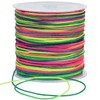 TONIFUL 1mm x 100 Yards Rainbow Nylon Cord Satin String