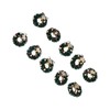 10Pcs Christmas Wreaths Miniature Scene Models Dollhouse Accessories for Above
