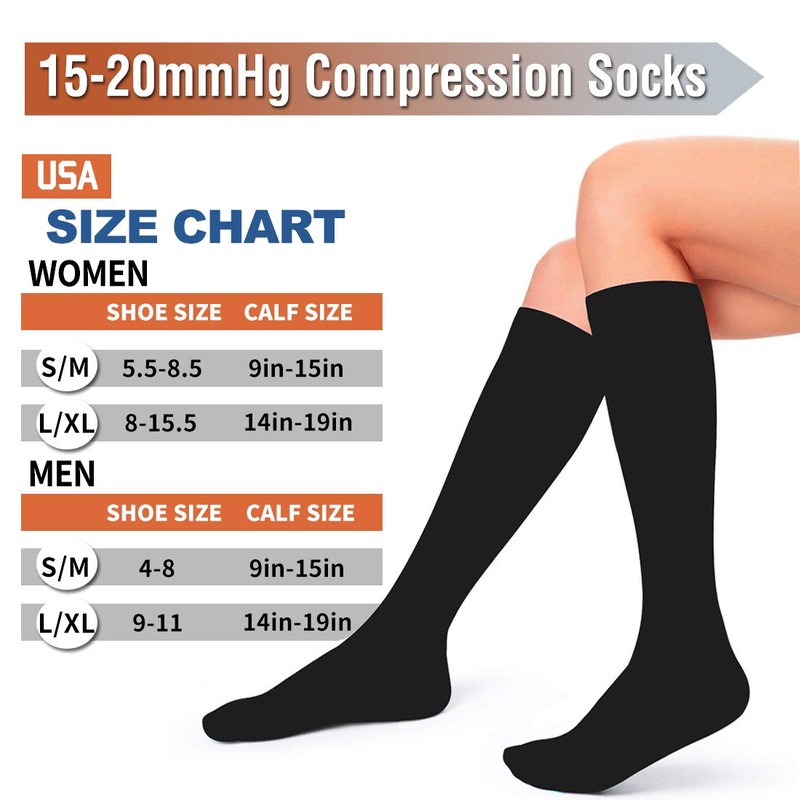 BIQU Compression Socks for Women and Men Circulation-Best Support for