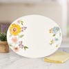 Fitz and Floyd Meadow Floral Serving Platter, 16 Inch
