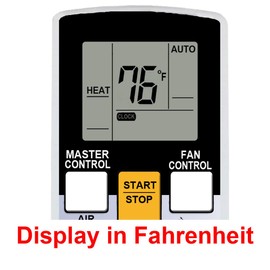 RCECAOSHAN Replacement for Fujitsu Air Conditioner Remote Control Model Number AR-RAH2U Works for ASU18RLF ASU18RLXS ASU24RLF ASU24RLXS ASU30RLX AUU12RLF AUU18RLF AUU9RLF