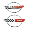 C4 Corvette Front Nose Emblem Plus Gas Fuel Lid Emblem