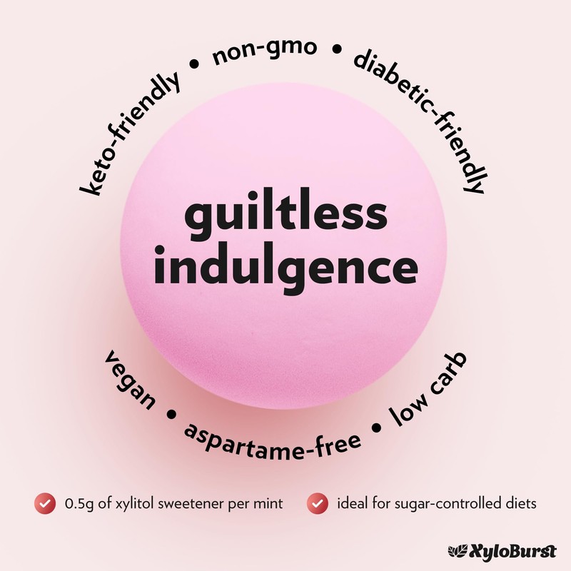 XyloBurst - Xylitol Mints | Sugar Free Breath Mint for