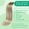 SURNEL Real Hair Clip in Dark Brown to Light Brown