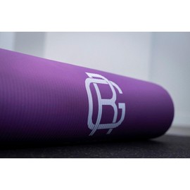 Purple Yoga Mat Thick All-Purpose 1/2-Inch Thick High-Density Anti-Tear Exercise Yoga Mat (Purple)