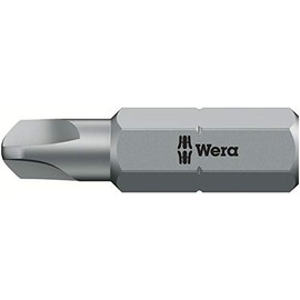 WERA TORI-WING 066758 Screwdriver Bit for Tri-Wing Screws, Insertion 0.25 inches (6.35 mm), Blade Size TW0, Total Length: 1.0 inches (25 mm)