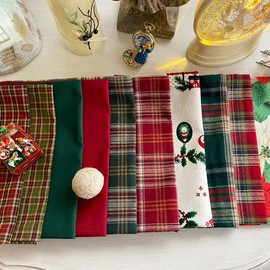 Art Box/&amp;Cotton Christmas 10 types mini tablecloth table mat placemat, 1 classic check (green) / 아트박스/앤코튼 크리스마스 10종 미니테이블보 테이블매트 식탁매트, 1클래식체크(그린)