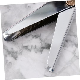 Baluue 1pc Stainless Steel U-shaped Nail Clippers for Gel Nails Titanium Coated Design for Manicures Easy to Use and Clean Silver