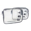 BechKCpro TSA Approved Transparent Travel Toiletry Bag, Carry-On Quart Size