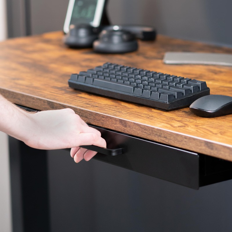 VIVO 22 inch Under Desk Mounted Sliding Pull-out Drawer for