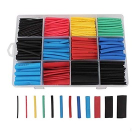 BE-TOOL Heat Shrink Tubing, 560PCS Insulation Coloured Heat Shrink Tubes 12 Sizes, Sleeve Wrap Shrinkage Ratio 2:1 Car Assorted Electrical Cable Wire