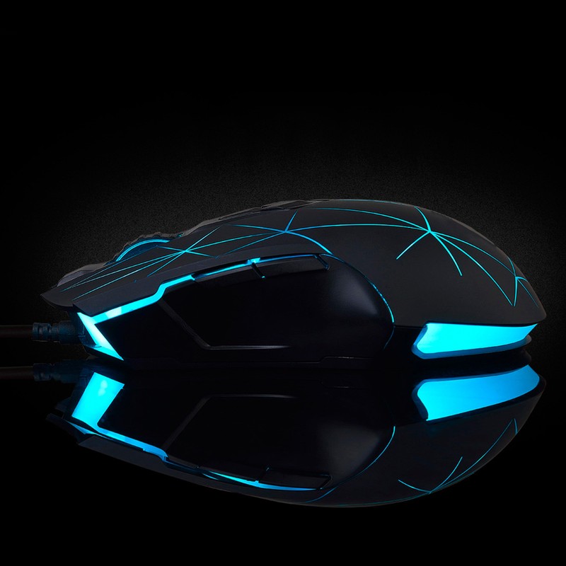 AJAZZ Wired Mouse USB RGB Desktop Laptop Gaming Adjustable DPI
