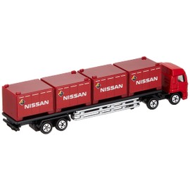 Takara Tomy Tomica Long Type Tomica No. 144 Hino Profile Trailer/Nissan Container, Mini Car, Toy, Ages 3 and Up, Boxed, Toy Safety Standards, ST Mark Certified, TOMICA TAKARA TOMY