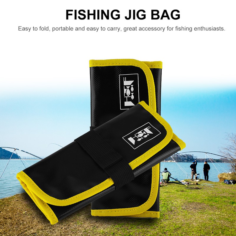 PVC Fishing Jig Lure Tackle Gear Tools Pockets Bags Fishing