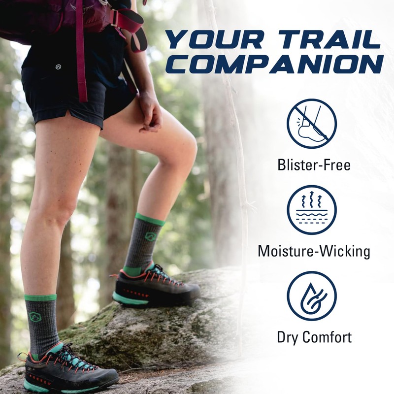 CloudLine - Merino Wool Hiking Socks for Men & Women