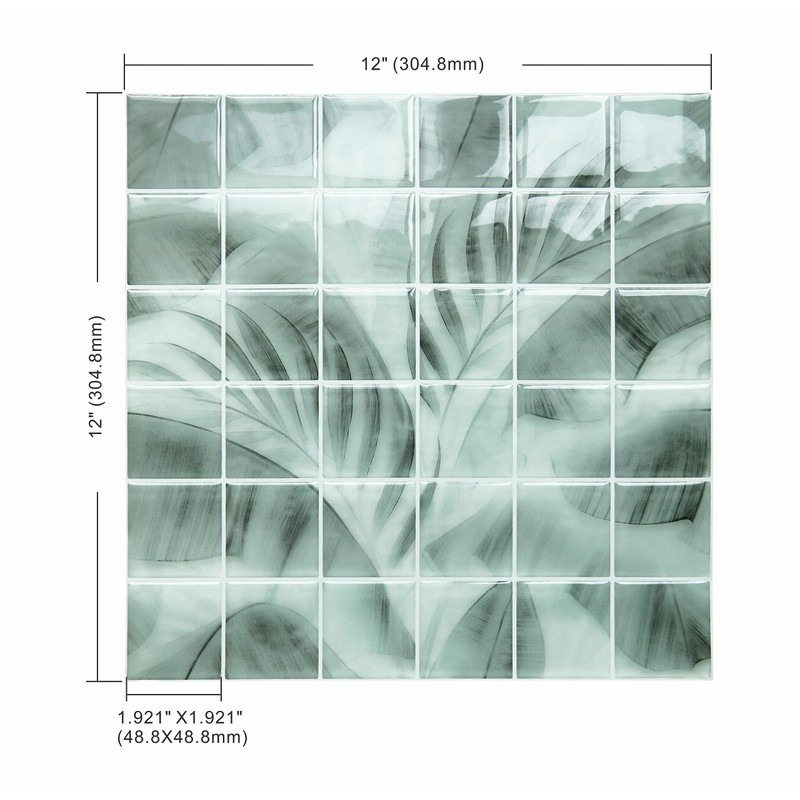 YOFUN Peel and Stick Backsplash - Gray 3D Self Adhesive