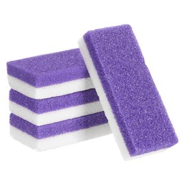HARFINGTON 4pcs Foot Pumice Stone for Feet Hard Skin Remover, Foot Pumice Stone Scrubber for Hard Skin, Foot Dead Skin Remover Scrubber Pedicure Tool, Purple,White