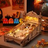 ROKR Pinball Machine 3D Wooden Puzzle Amusing Table Game with