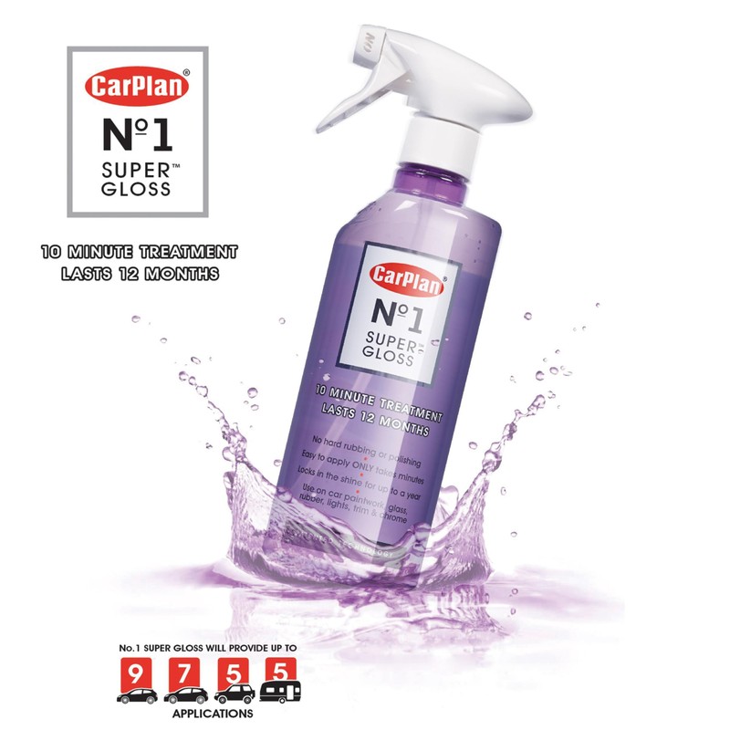 CarPlan No1 Super Gloss, 10 min to Apply Lasts 12