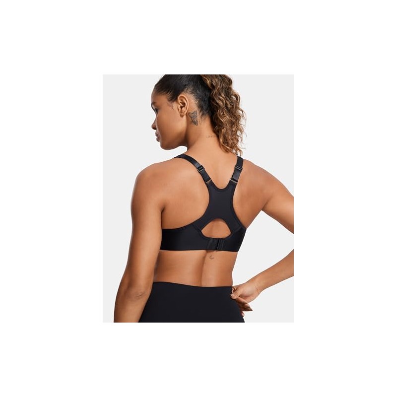 SYROKAN Sports Bra Non-Sway Large Size High Support Molded Cup