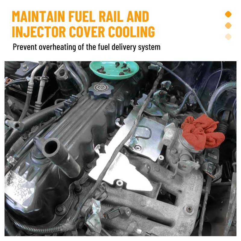 Fuel Rail & Injector Cover Kit Heat Shield Kit 010378