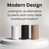 Matani Bamboo Toothbrush Holder Diatomite Tooth Brush Organizer - Storage