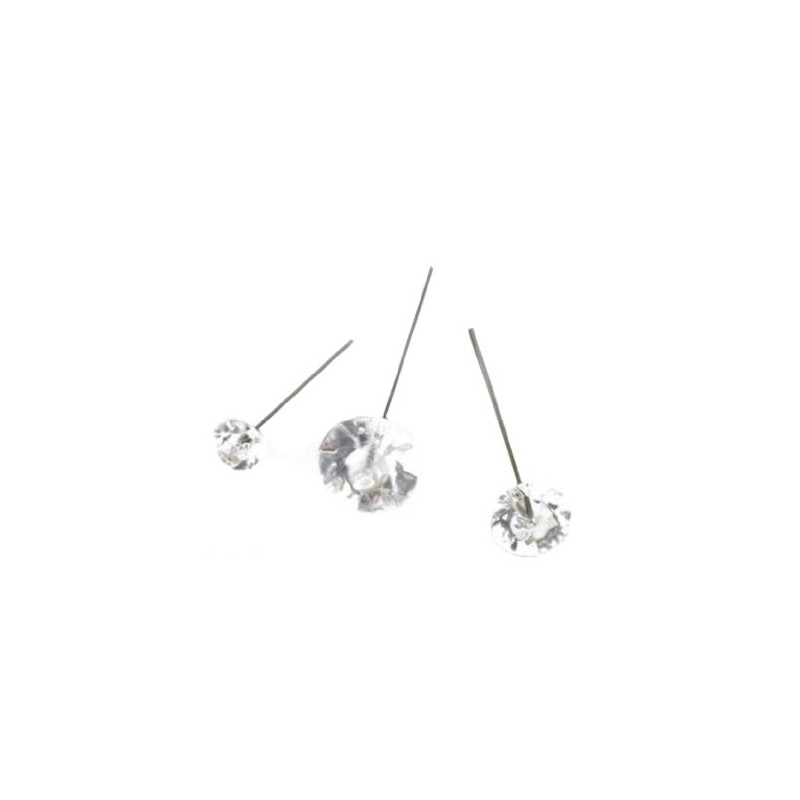 Diamante Decorative Pins - Perfect for Buttonholes for Weddings, Sewing,