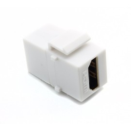 RiteAV HDMI 2.0 White Keystone Adapter Coupler Female to Female