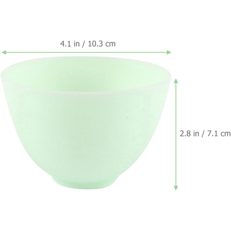 Lurrose 5 Piezas Cuenco de Silicona Mediano para Mascarillas Diy,
