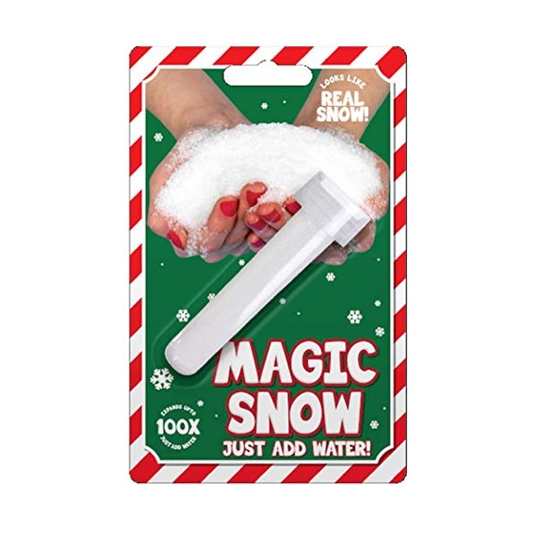 AKHÂ® Magic Snow | Instant Snow | Magic Fake Snow Tube Instant Xmas Powder Artificial Christmas Decoration Fluffy | Just add Water!
