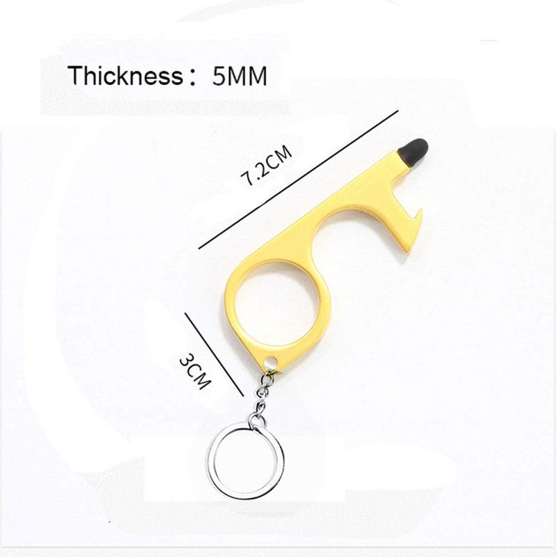 No-Touch Door Opener, 1pcs No-Touch Door Opener Opener Keyring Tool
