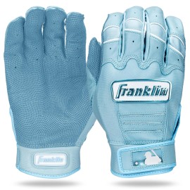 Franklin Sports Cfx Pro Adult X Large Batting Gloves Carolina Blue White