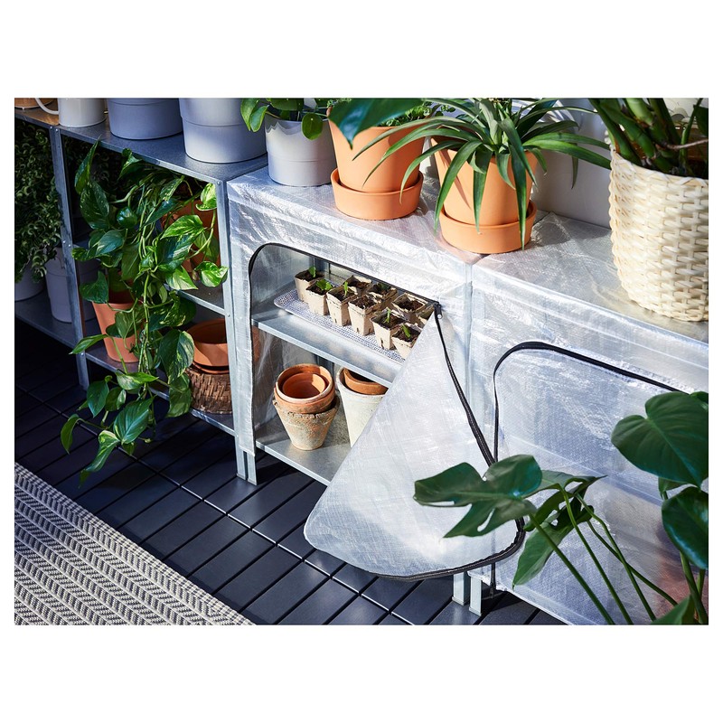 New HYLLIS Garden, Workplace Shelving Unit In/Outdoor Steel StorageBrand Ikea