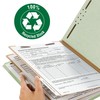 Smead 100% Recycled Pressboard Classification File Folder, 2 Dividers, 2"