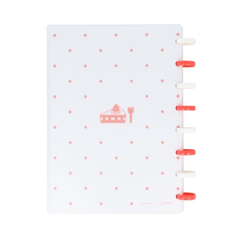Sunstar Stationery S2642867 Mizutama Notebook, Ring Notebook, A5, Red