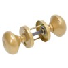 Aqbau Door Knob with Rosette Round Two-Piece Gold | Round